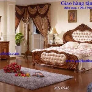 Giường gỗ cn cao cấp MS : 6948 - Giá : 11.200.000