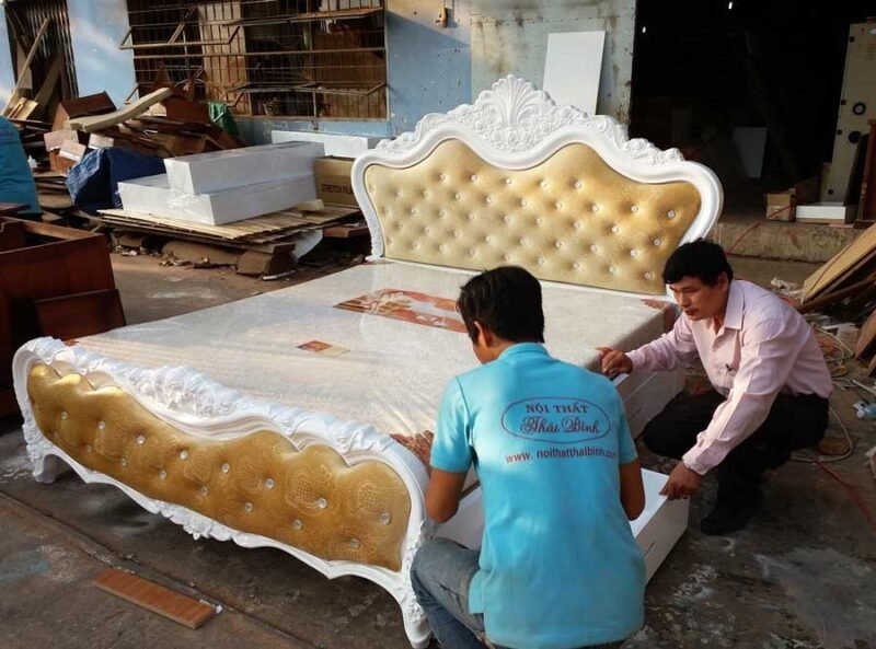 Giường ngủ cao cấp MS 9126  Giá 1m6 có 2 hộc kéo = 16.000.000 - Ảnh 4