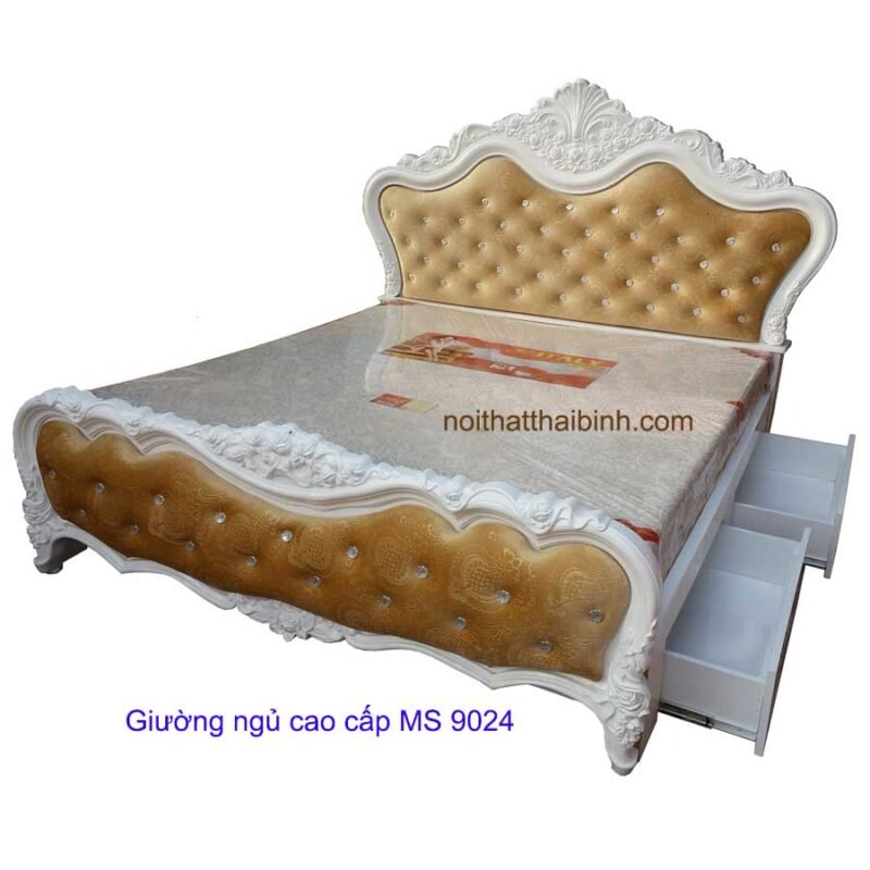 Giường ngủ cao cấp MS 9126  Giá 1m6 có 2 hộc kéo = 16.000.000 - Ảnh 3