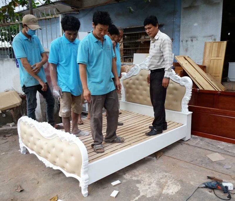 Giường ngủ cao cấp MS 9126  Giá 1m6 có 2 hộc kéo = 16.000.000 - Ảnh 2