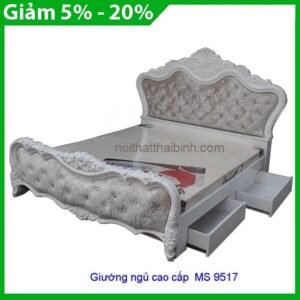 Giường ngủ hiện đại MS 9517 Giá 1m8 = 17.000.000 giảm 10% còn = 15.300.000