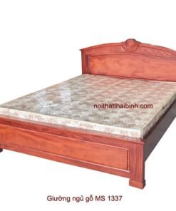Giường ngủ gỗ chất lượng MS 1337 Giá bán= 9,500,000đ giảm còn= 8,500,000đ