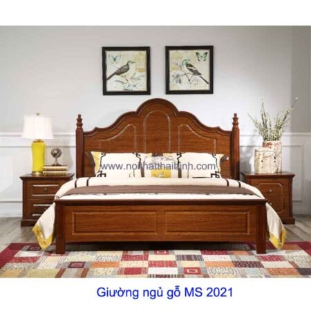 Giường ngủ gỗ MS 2021 giá 1m6 = 14.900.000