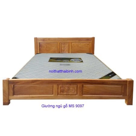 Giường ngủ gỗ gõ đỏ MS 9097 Giá : Size 1m8 = 22.000.000