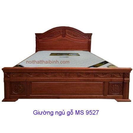 Giường ngủ gỗ tự nhiên MS 9527 Giá 1m6 = 12.500.000