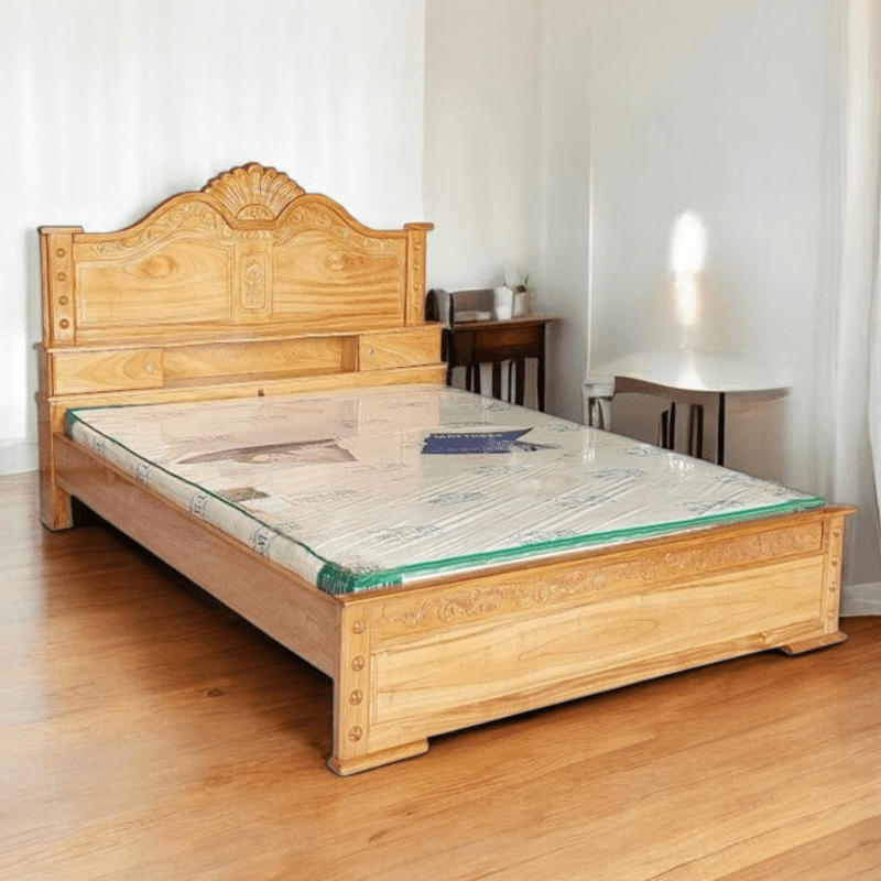 Giường gỗ gõ đỏ cao cấp MS 2929 - Ảnh 6
