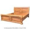 Giường ngủ gỗ gõ đỏ tự nhiên 100% MS 3032