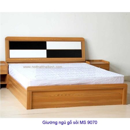 Giường ngủ gỗ sồi MS 9070 Giá : Size 1m6 = 12.000.000