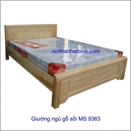 Giường ngủ gỗ sồi MS 9363 Giá 1m6 = 5.000.000