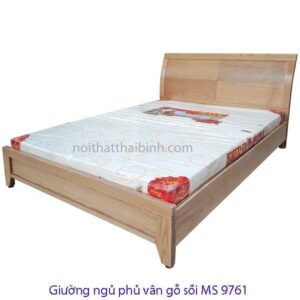 Giường ngủ công nghiệp sồi MS 9761 Giá 1m6 = 4.500.000
