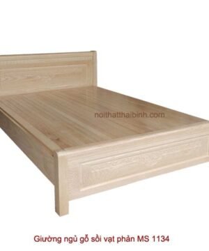 Giường ngủ gỗ tự nhiên vạt phản MS 1134 Giá bán = 9.000.000 đ