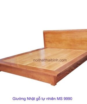 Giường Nhật gỗ tự nhiên MS 9990