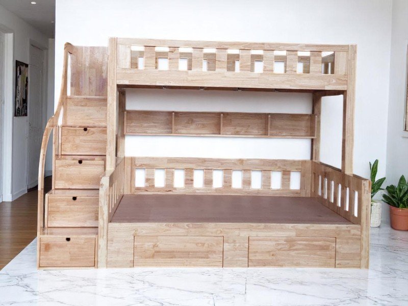5 lý do bạn nên chọn giường tầng gỗ