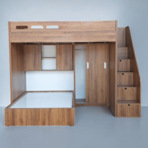 Giường tầng kết hợp tủ quần áo MS 3087