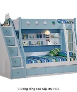 Giường tầng màu xanh MS 3136