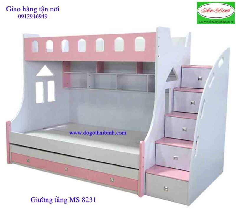 Giường tầng trẻ em MS 8231 - Giá : 13.500.000đ - Ảnh 2