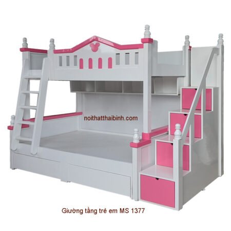 Giường 2 tầng cho trẻ em MS 1377 Giá bán= 15.500.000đ giảm còn= 13.500.000đ