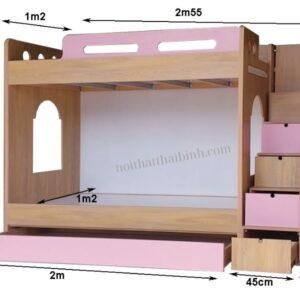 Giường tầng cho trẻ em MS 3103