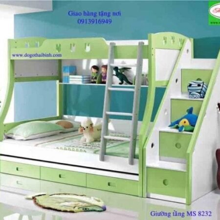 Giường tầng MS 8232 Size : giường 1m2 tầng 0m9   Giá : 11.500.000