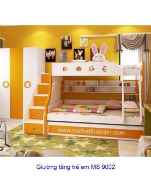 Giường tầng trẻ em MS 9002 - Giá bộ có tủ áo 1m6 : 20.300.000đ