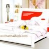 Giường sơn trắng MS : 3003  Giá : 4.800.000 - Hình ảnh 2