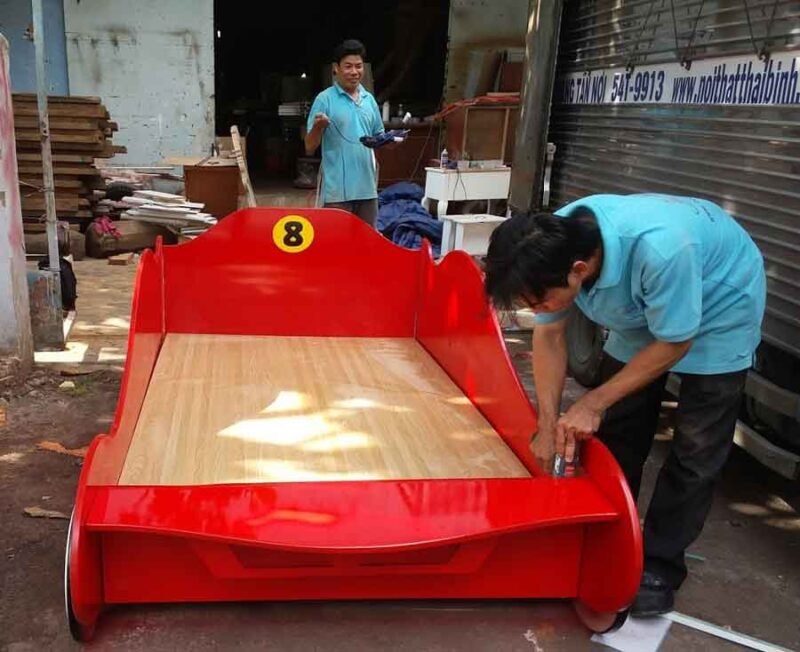 Giường xe trẻ em MS 8965 Giá 1m2 = 5.500.000 - Ảnh 4