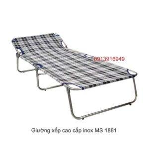 Giường xếp cao cấp khung inox MS 1881