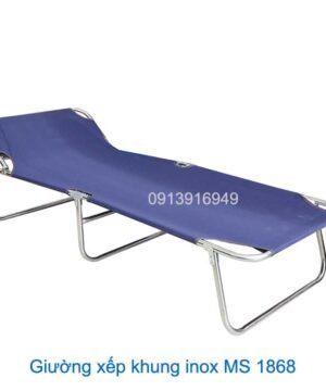 Giường xếp khung inox 1868