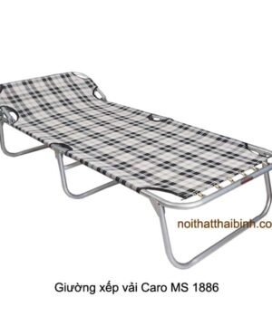 Giường xếp vải caro MS 1886 | GIAO HỎA TỐC TPHCM