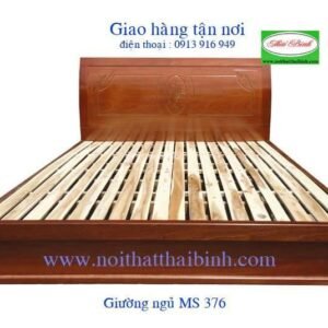 Giường ngủ gỗ cn xoan đào MS : 376 Giá : 1m6 = 4.500.000