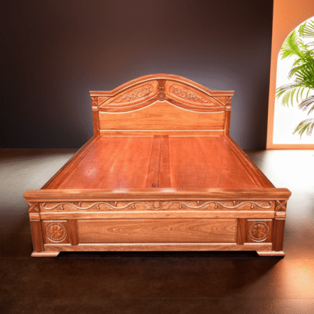 Mẫu giường gỗ xoan đào đẹp MS 3187