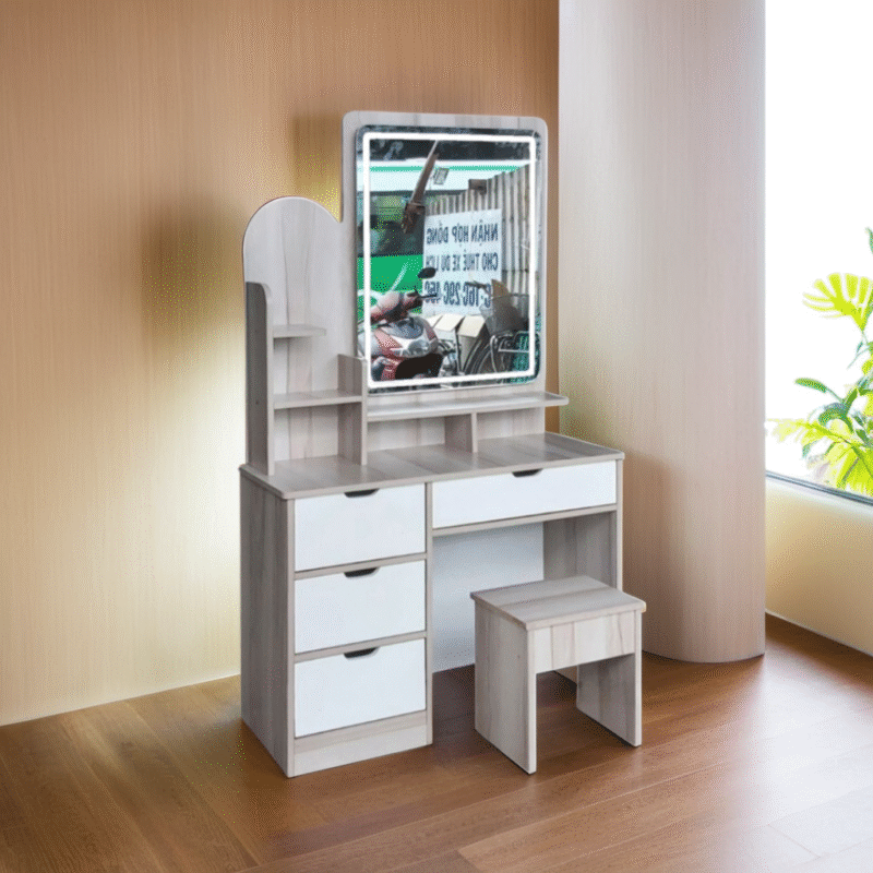 Bàn trang điểm kính đèn cảm ứng MS 2145 - Ảnh 2