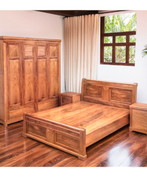 Bộ Phòng Ngủ Gỗ Hương Xám Cao Cấp MS 3176