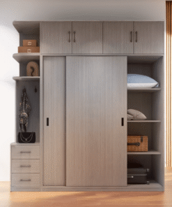 Tủ Quần Áo 2 Tầng Cánh Lùa MS 3185