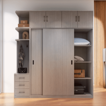 Tủ Quần Áo 2 Tầng Cánh Lùa MS 3185