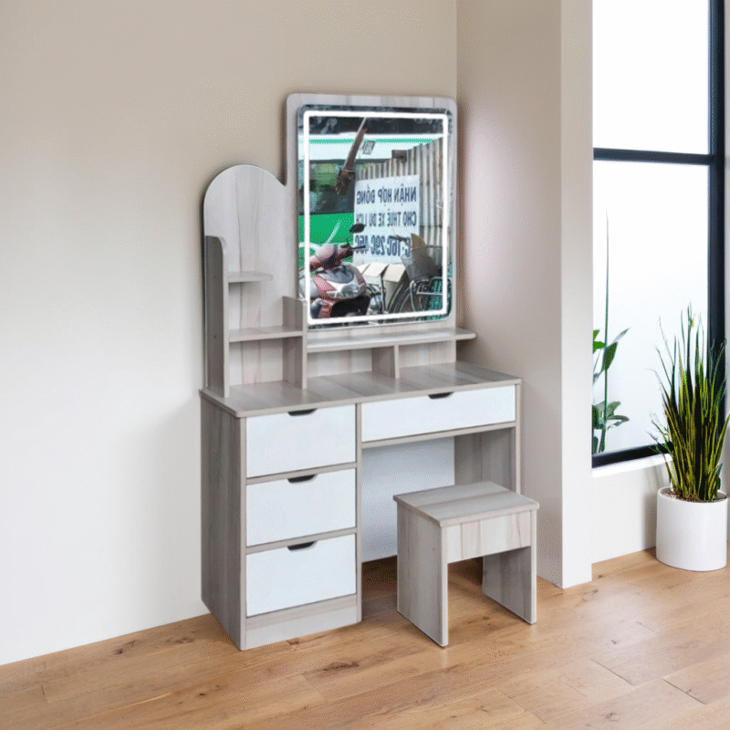 Bàn trang điểm kính đèn cảm ứng MS 2145 - Ảnh 3