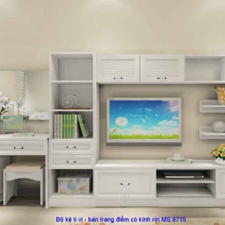 Kệ ti vi  MS 8715-Giá : Size 0m8 = 3.000.000                 1m2 = 3.400.000