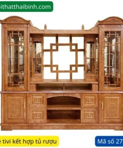 Kệ tivi gỗ kết hợp tủ rượu MS 2711