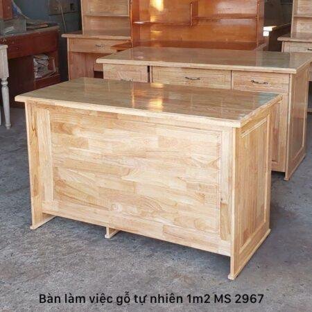 Bàn làm việc gỗ tự nhiên 1m2 MS 2967