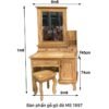 Bàn phấn gỗ gõ đỏ MS 1997 - Hình ảnh 4
