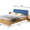 Giường ngủ gỗ tự nhiên hiện đại MS 2796 - Hình ảnh 2