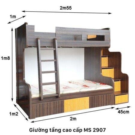 Giường tầng cao cấp hiện đại MS 2907