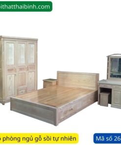 Bộ giường tủ gỗ sồi MS 2691