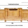 Kệ tivi gỗ gõ đỏ cao cấp MS 2928 - Ảnh 4