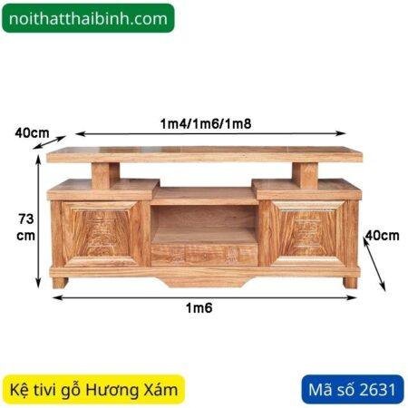 Kệ tivi gỗ Hương Xám MS 2631