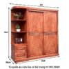 Tủ quần áo cửa lùa có kệ trang trí MS 2949 - Hình ảnh 2