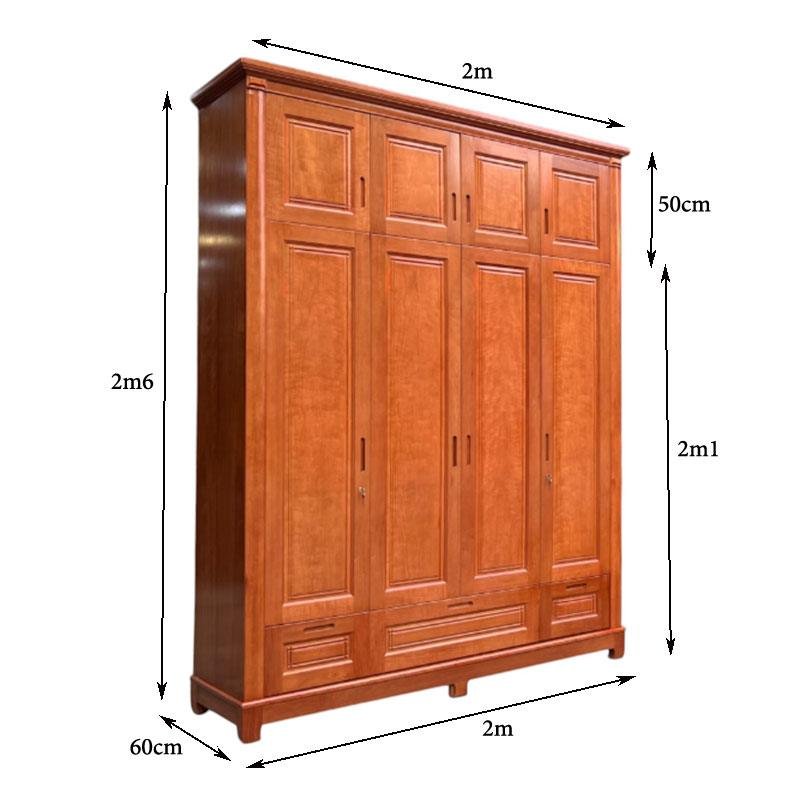 Tủ quần áo cao sát trần MS 3212 - Ảnh 5