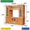 Kệ tivi gỗ gõ đỏ kết hợp tủ rượu MS 2737 - Ảnh 2