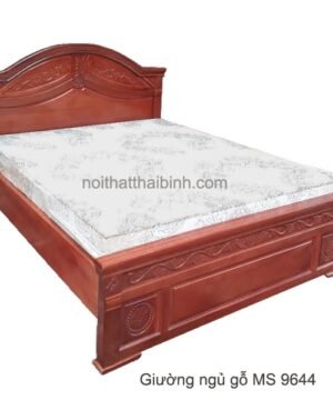 Mẫu giường gỗ gội cao cấp MS 9644