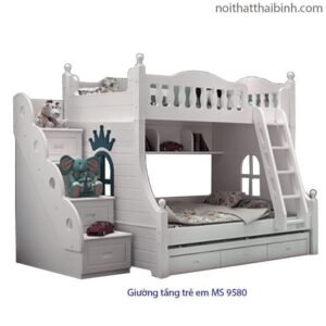 Mẫu giường tầng trẻ em hiện đại đẹp giá rẻ MS 9580 Giá  = 14.500.000đ
